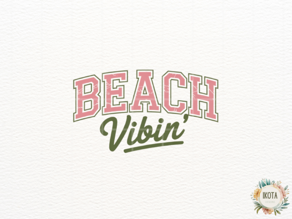 Download Beach Vibin' Retro Summer Art - Retro summer art Collection