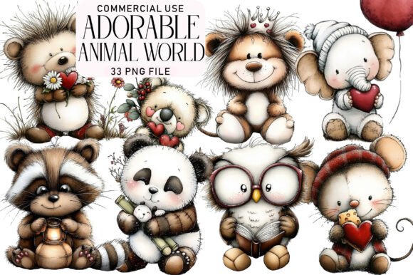Download Adorable Animal World Clipart - Adorable animal world clipart Collection