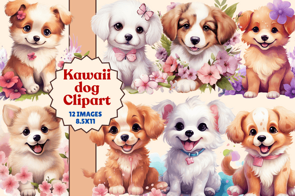 Download Kawaii Dog Clipart - Kawaii dog Collection