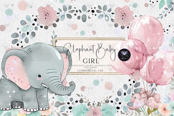 Download Elephant Baby Girl Clipart - Premium Resources