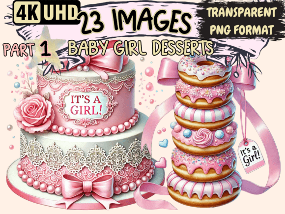 Download Baby Girl Desserts Clipart P1 - Baby girl Collection