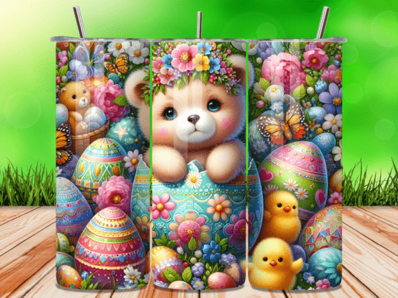 Download Sweet Bear &amp; Chick Easter Tumbler Wrap - Sweet bear Collection