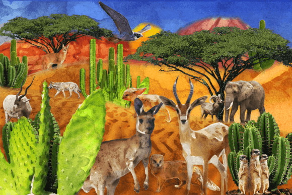 Download Watercolor Desert Animals Clipart - Premium Resources